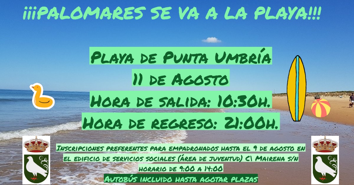 Cartel Playa Palomares 2022